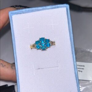 Russian  vintage like Multi Gemstone ring size 9